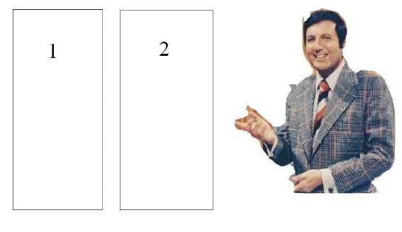 Monty Hall Offering a Choice of Doors 1 and 2